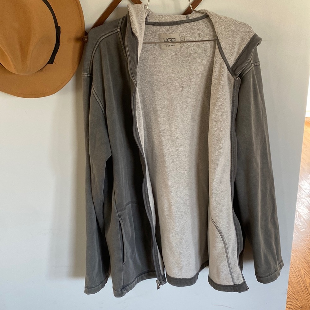 Light grey Ugg jacket with hood